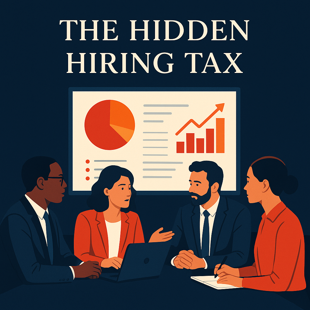 The Hidden Hiring Tax - Business costs visualization showing the invisible overhead of adding employees