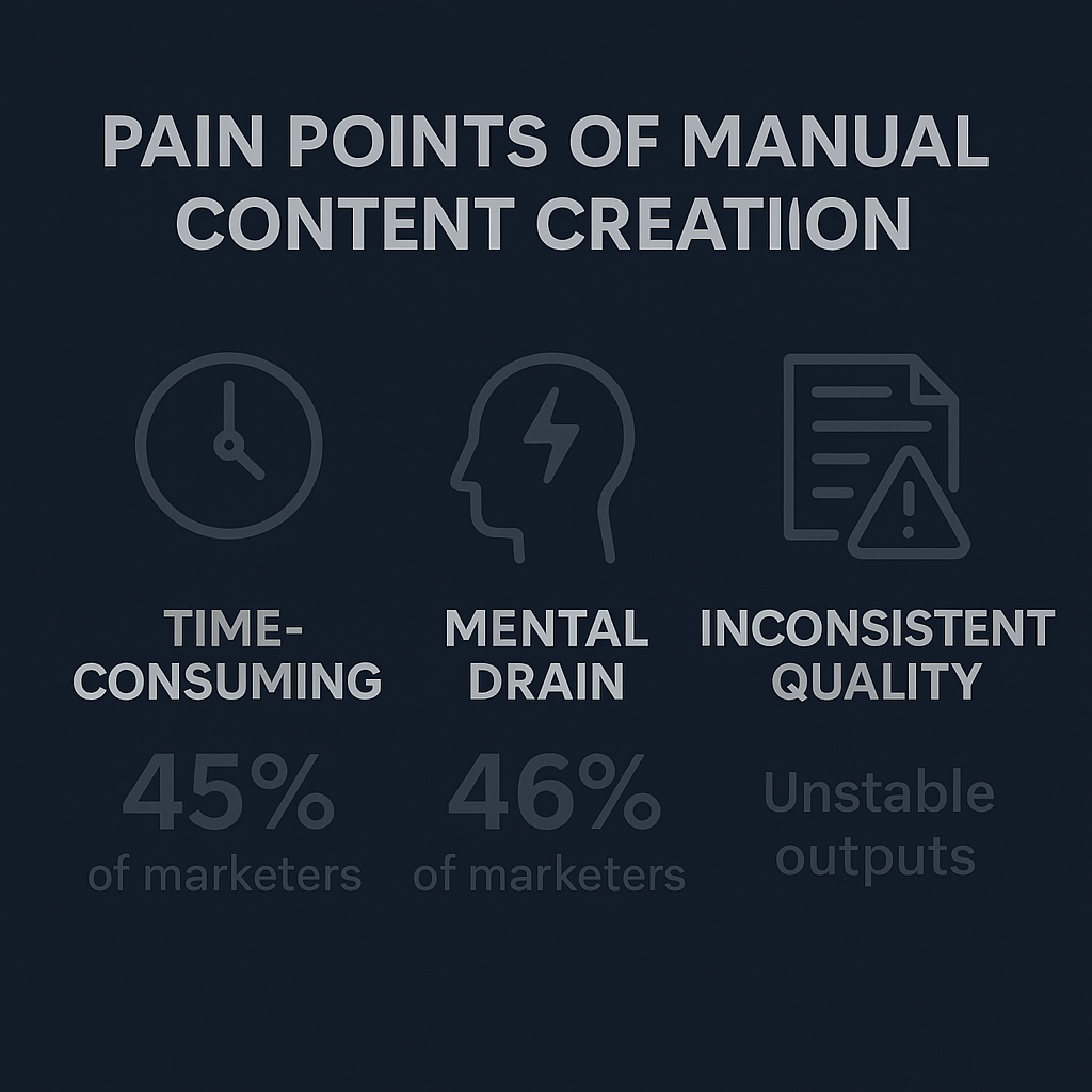 Reframing content creation as an operational output -- systems thinking for scalable content