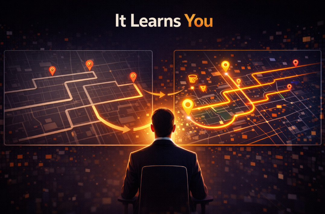 GPS that learns your routes vs paper map: compound AI corrections analogy